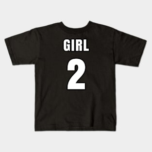 GIRL NUMBER 2 FRONT-PRINT Kids T-Shirt